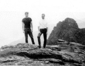 james Slimmon with Ian MacLean on top of The Cobbler