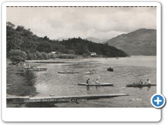 Canoeing on Loch Lomond at Tarbet D 7656