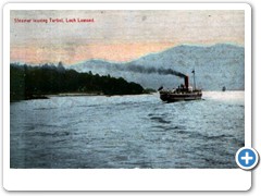 Steamer leaving Tarbet, Loch Lomond
