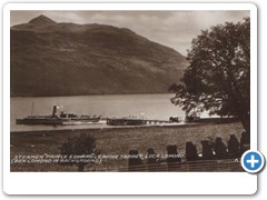 Steamer Prince Edwards leaving Tarbet, Loch Lomond   A.329