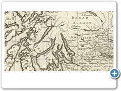 1734 - John COWLEY - A new map of North Britain with the islands